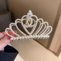 Faux Pearl Hair Claw Sweet Female Back Head Hair Clip Shark Claw Hair Accessory