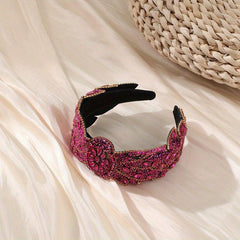 Baroque Rhinestone Headband Glitter Hair Accessory