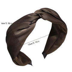 Satin Knotted Hairband Vintage Hair Accessories