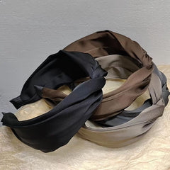 Satin Knotted Hairband Vintage Hair Accessories