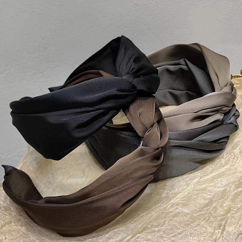 Satin Knotted Hairband Vintage Hair Accessories