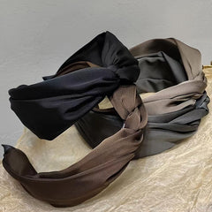Satin Knotted Hairband Vintage Hair Accessories
