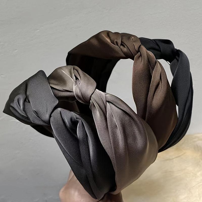 Satin Knotted Hairband Vintage Hair Accessories