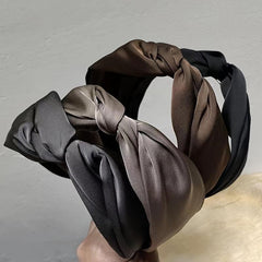 Satin Knotted Hairband Vintage Hair Accessories