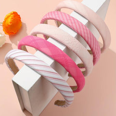 5pcs Striped Headband Hair Band for Girls Women