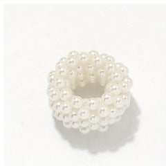 Faux Pearl Hair Tie Elastic Ponytail Holder
