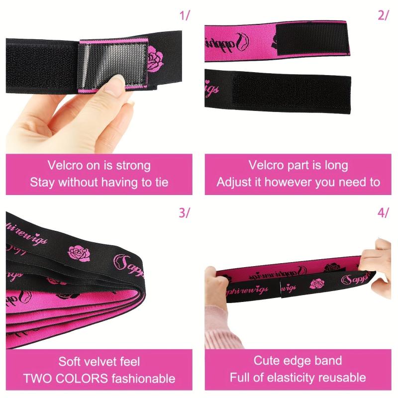 Lace Head Band Elastic Bands For Wigs Adjustable Hair Wrap Strips