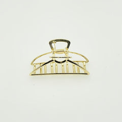 Large Metal Hair Claw Hollow Non Slip Hair Catch Barrette Jaw Clamp