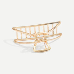 Large Metal Hair Claw Hollow Non Slip Hair Catch Barrette Jaw Clamp