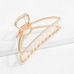 Large Metal Hair Claw Hollow Non Slip Hair Catch Barrette Jaw Clamp