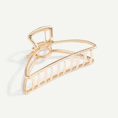 Large Metal Hair Claw Hollow Non Slip Hair Catch Barrette Jaw Clamp