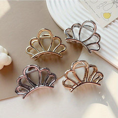 4pcs Minimalist Solid Hair Claw Non Slip Hair Styling Accessories