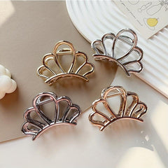 4pcs Minimalist Solid Hair Claw Non Slip Hair Styling Accessories