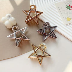 4pcs Minimalist Solid Hair Claw Non Slip Hair Styling Accessories
