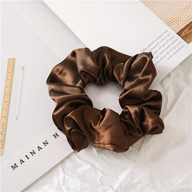 Satin Fabric Large Scrunchie Hair Rope Hair Accessories Set