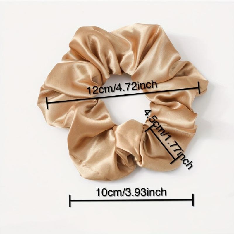 Satin Fabric Large Scrunchie Hair Rope Hair Accessories Set