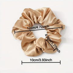 Satin Fabric Large Scrunchie Hair Rope Hair Accessories Set