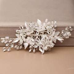 Blush Champagne Bridal Headpiece Hair Comb Hairpiece Wedding Clip