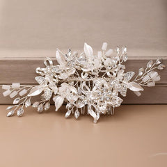 Blush Champagne Bridal Headpiece Hair Comb Hairpiece Wedding Clip