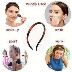 Acetate Headband Block Head Hoop Hair Band for Girls Women