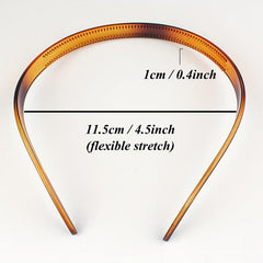 Acetate Headband Block Head Hoop Hair Band for Girls Women
