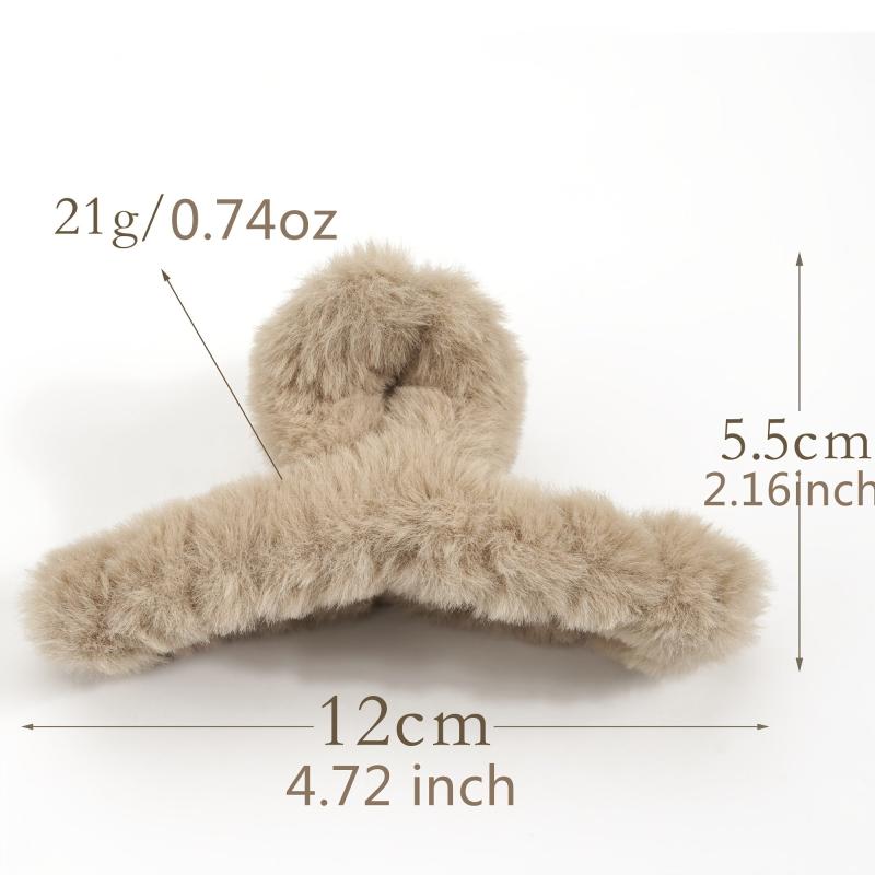 4pcs Oversize Hair Claw Clip Thick Hair Strong Hold Banana Hair Jaw Clip Grips