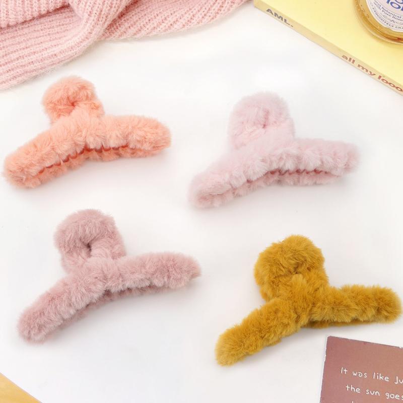4pcs Oversize Hair Claw Clip Thick Hair Strong Hold Banana Hair Jaw Clip Grips