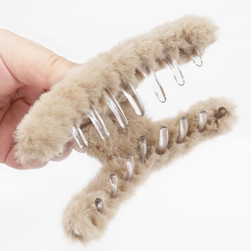 4pcs Oversize Hair Claw Clip Thick Hair Strong Hold Banana Hair Jaw Clip Grips