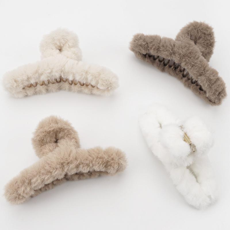 4pcs Oversize Hair Claw Clip Thick Hair Strong Hold Banana Hair Jaw Clip Grips