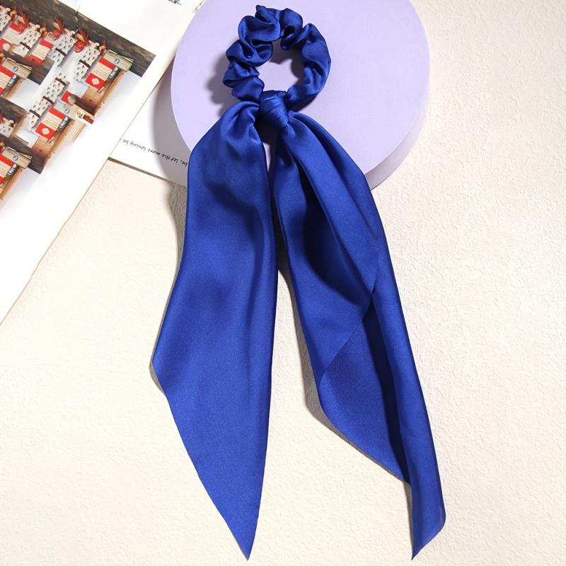 2pcs Knotted Bow Hair Scrunchies Elastic Hair Scarf Scrunchies Hair Ties Bands