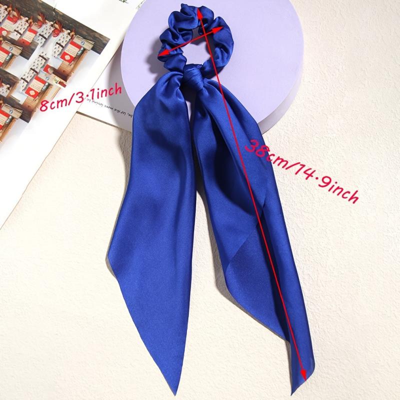 2pcs Knotted Bow Hair Scrunchies Elastic Hair Scarf Scrunchies Hair Ties Bands