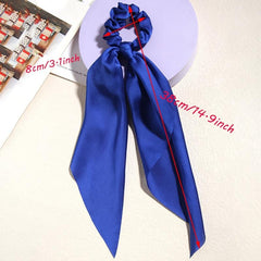 2pcs Knotted Bow Hair Scrunchies Elastic Hair Scarf Scrunchies Hair Ties Bands