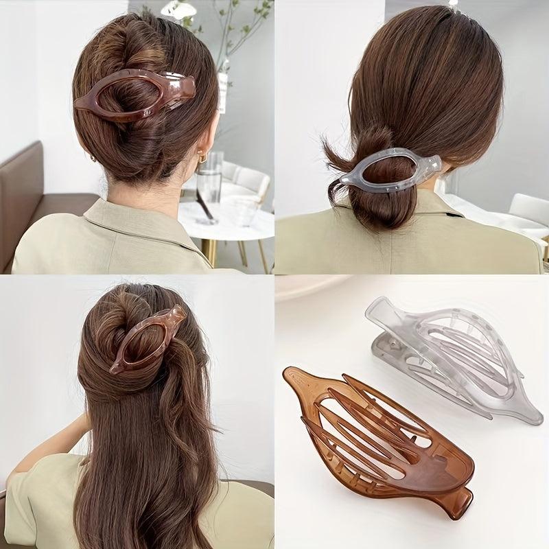 Transparent Hair Claw Shark Claw Plastic Hair Accessories