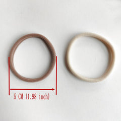 25pcs High Elasticity Hair Tie Ponytail Holder Solid Style Assorted Colors