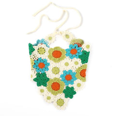 Knitted Flower Triangle Scarf Headband Ladies Girl Hair Accessories Hairband