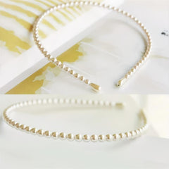2pcs Faux Pearl Headband Hairbands Bridal Hair Hoop Hair Accessories