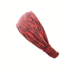 Striped Elastic Hairband for Sports and Fitness