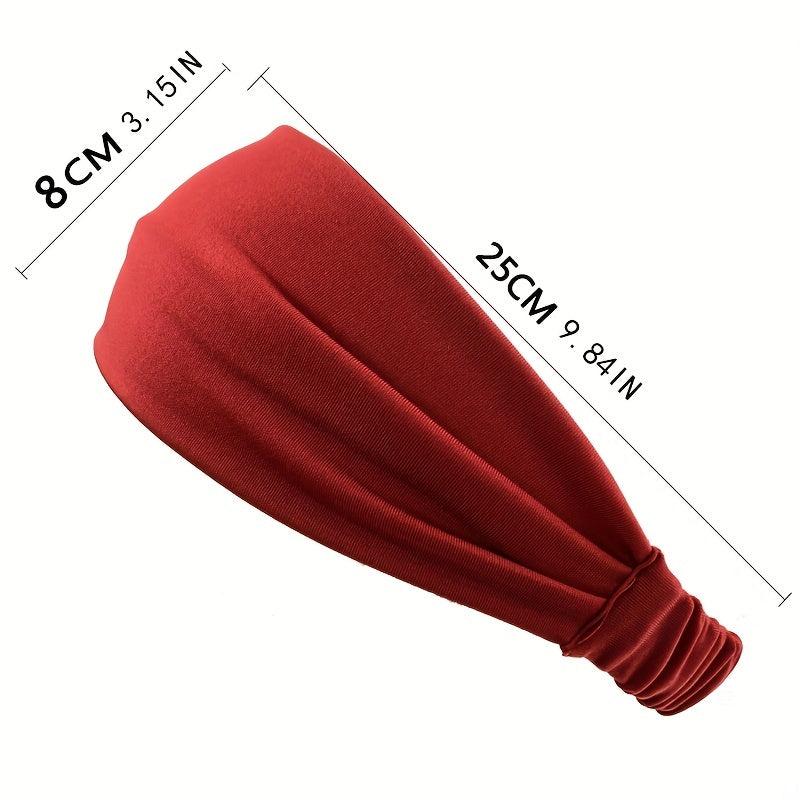 Striped Elastic Hairband for Sports and Fitness