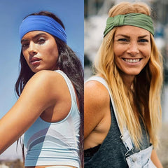 Striped Elastic Hairband for Sports and Fitness
