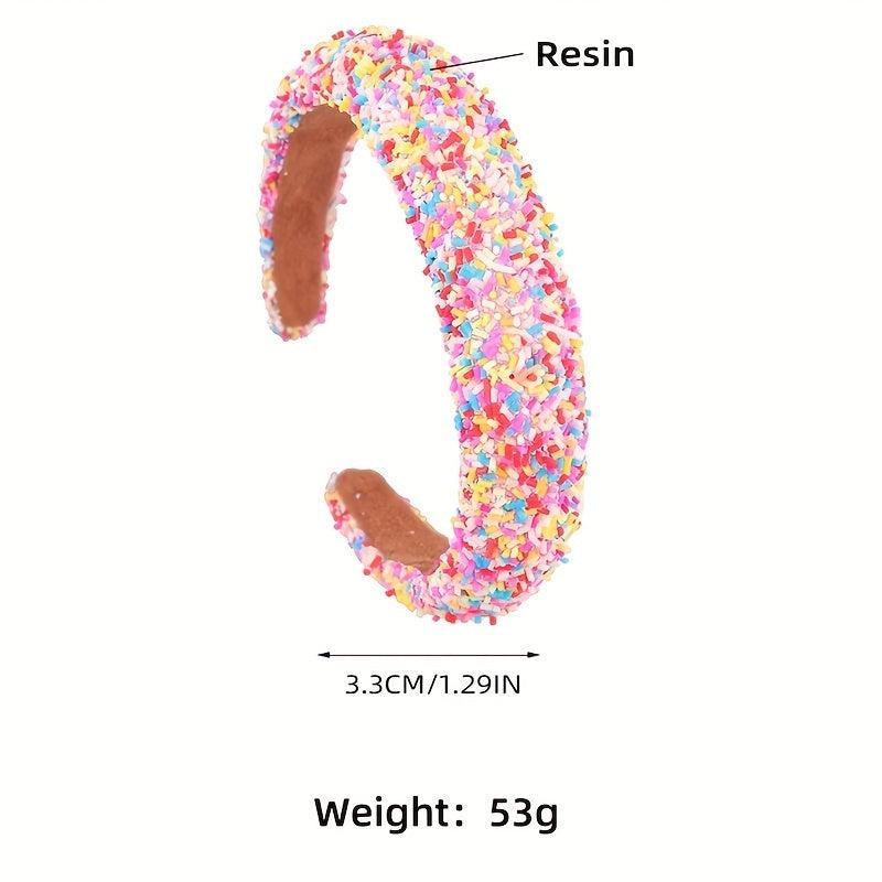 Wide Birm Hairbands Ice Cream Cake Shape Headband Hair Accessories