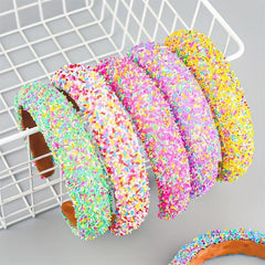 Wide Birm Hairbands Ice Cream Cake Shape Headband Hair Accessories
