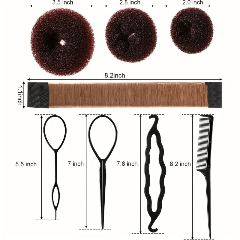 Hair Bun Shaper Set with Bun Maker Kit