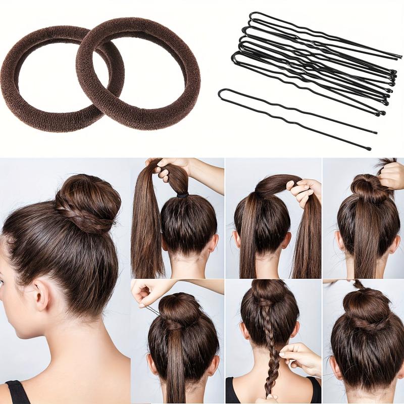 Hair Bun Shaper Set with Bun Maker Kit