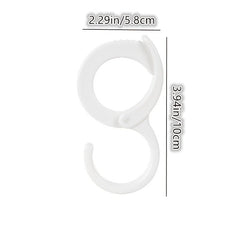 2pcs S Shaped Hooks Table Edge Hook Heavy Duty Closet Hook
