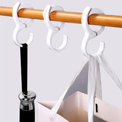 2pcs S Shaped Hooks Table Edge Hook Heavy Duty Closet Hook