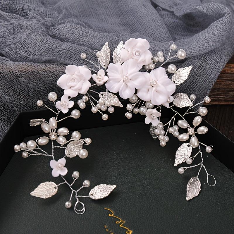 Pearl Headband Bridal Wedding Accessories