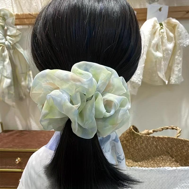 Large Mesh Scrunchie Headrope Elastic Ponytail Hair Tie Hair Accessories