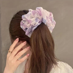 Large Mesh Scrunchie Headrope Elastic Ponytail Hair Tie Hair Accessories