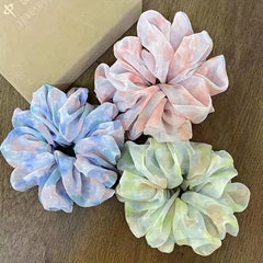 Large Mesh Scrunchie Headrope Elastic Ponytail Hair Tie Hair Accessories