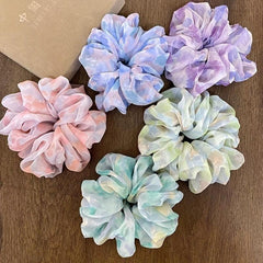 Large Mesh Scrunchie Headrope Elastic Ponytail Hair Tie Hair Accessories